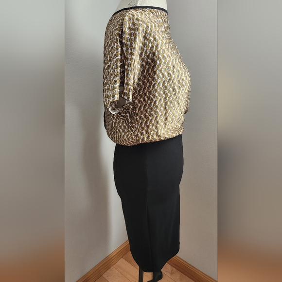 MICHELLE WINDHEUSER Mixed fabric dress in size 6 - Picture 6 of 16